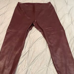 Maroon polyester woman’s pants -